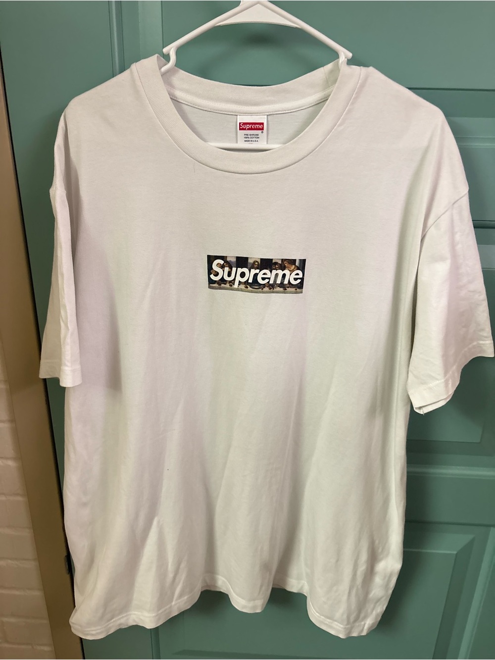 Supreme last supper box logo tee-Men's Casual Shirt